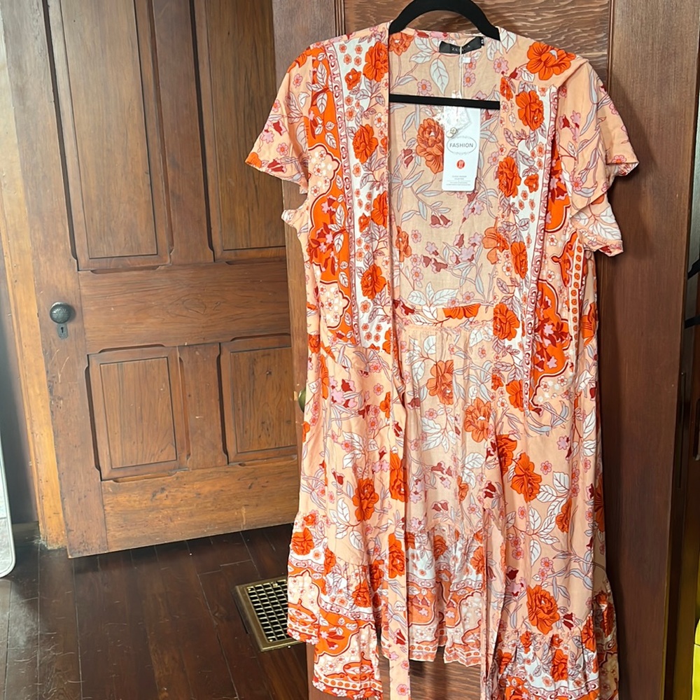 Wrap dress from Amazon, XL with tags